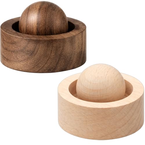 2 Stück Duftsteine Für Ätherische Öle Holz Diffuser Für Ätherische Öle Natürlicher Aroma Diffuser Für Auto Und Zuhause Braun Und Weiß
