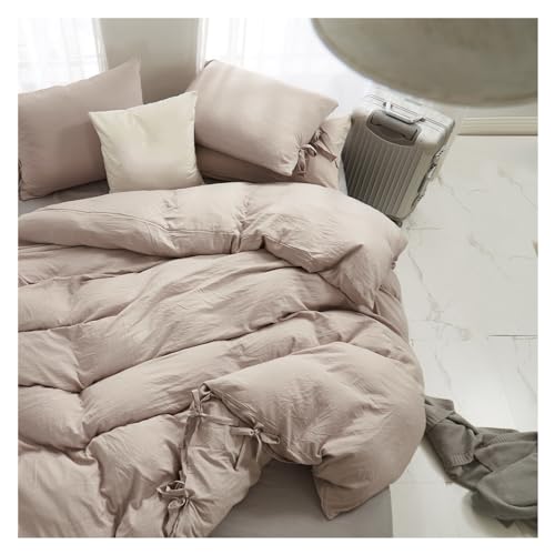 Ensemble de literie double queen size avec housse de couette design bandage chic