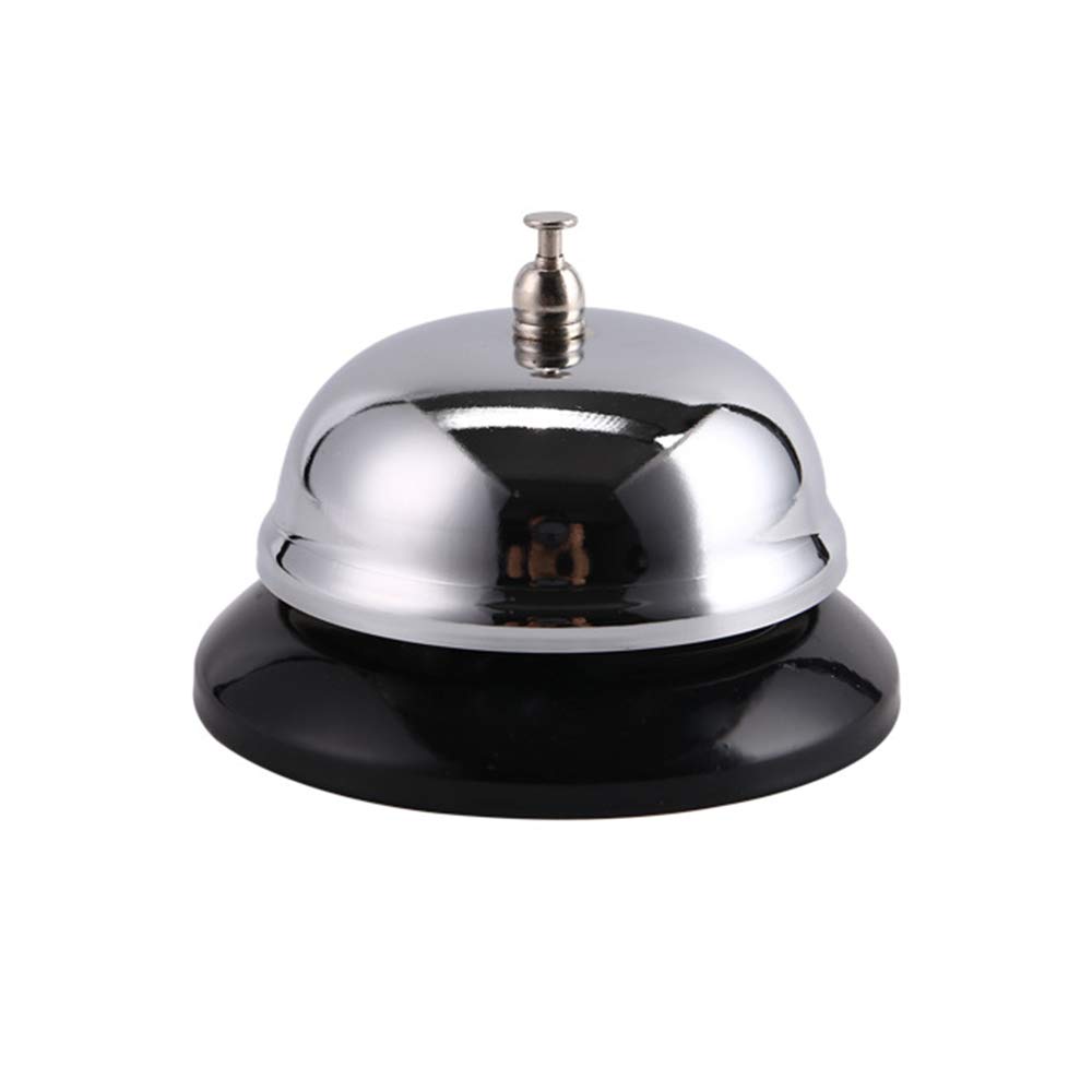 douselfMultifunctional Call Bell Desk Bell Service Bell Office Desk Call Bell Solid SS202 for Restaurant Hotel Kitchen