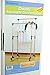 ProSource Premium Heavy Duty Double Rail Adjustable Telescopic Rolling Clothing and Garment Rack