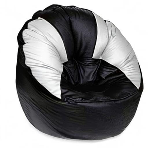 Image of XXXL Muddha Bean Bag Without Beans (Black and White)