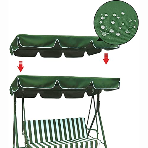 Toldo para columpio universal de techo solar con fundas impermeables de jardín 3
