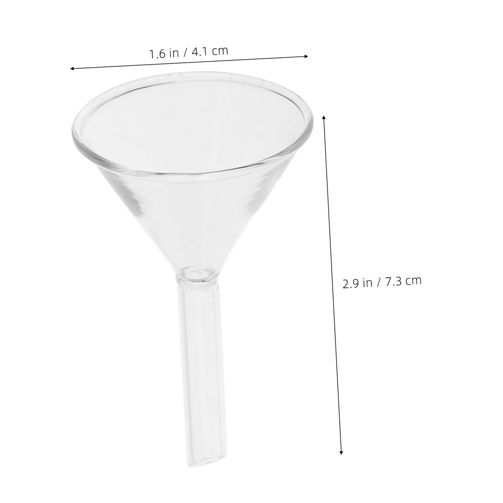 CIYODO 3pcs Glass Funnel Scientific Funnel Glass Filter Funnel Laboratory Filter Funnel Scientific Filling Funnels Filter Funnel for Laboratory Glass Scientific Filling Funnel Transparent
