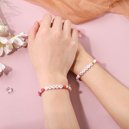 First Day of School Gift Kindergarten Prek Bracelet Mommy and Me Bracelets Back to School Gifts Adjustable Cross Bracelets for Kids Girls Boys Jewelry Gift2