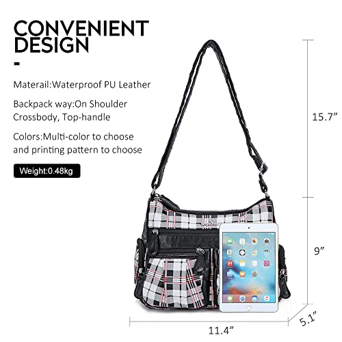 Image of Angel Kiss Crossbody Bags for Women, Ladies Shoulder Handbags and Purses Medium Faux Leather Pocketbooks | Ladies