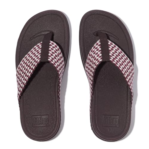 FitFlop Women's Surfa Multi-Tone Webbing Toe-Post Sandals Wedge3