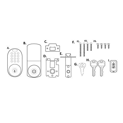 Milocks Xkk-02Aq Digital Door Knob Lock With Keyless Entry Via Remote Control And Keypad Code For Interior Doors #TOP6