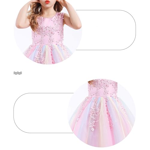 Bestgift Girls Dress Dress Sleeveless Mesh Performance Hosting Princess Dresses4