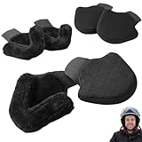 Katyjun Ohrenwärmer Fahrradhelm mit 3 Paar Ohrwärmern Ohrenschützer Fahrradhelm Atmungsaktives Material Einfache Montage Ohrenwärmer Reithelm fahrrad helm