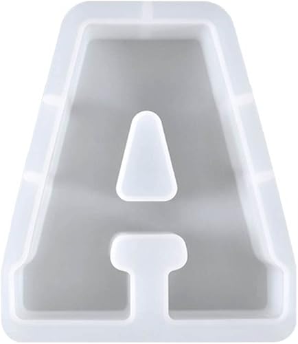 Miniatura 8 de Moldes de letras grandes para resina  Moldes epoxi de letras mayúsculas 3D de 7 pulgadas, moldes de silicona del alfabeto grande de la A a la Z para