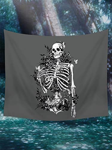 Tapiz de pared con patrón de calavera para sala de estar, dormitorio o dormitorio (color : multicolor, tamaño: 130 x 150) Cover