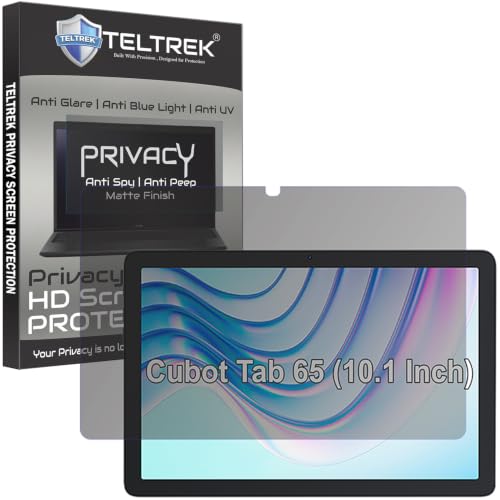 Image of Privacy Matte Anti Peep Screen Guard Compatible With Cubot Tab 65 (10.1 Inch Tablet) Anti Spy Screenguard Not a Tempered Glass Screen Protector
