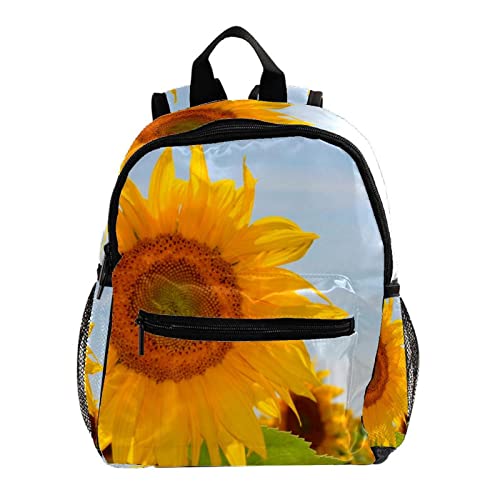 Sac à dos tournesol jaune pour enfants de 3 à 8 ans idéal pour l'école et les sorties