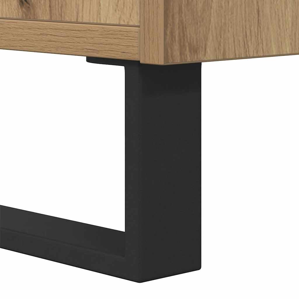 vidaXL Mesa de Centro Madera de ingeniería Roble Artisan 90x50x36,5 cm, mesita de Centro, Mesa de sofá, mesita Decorativa, Mesa Auxiliar