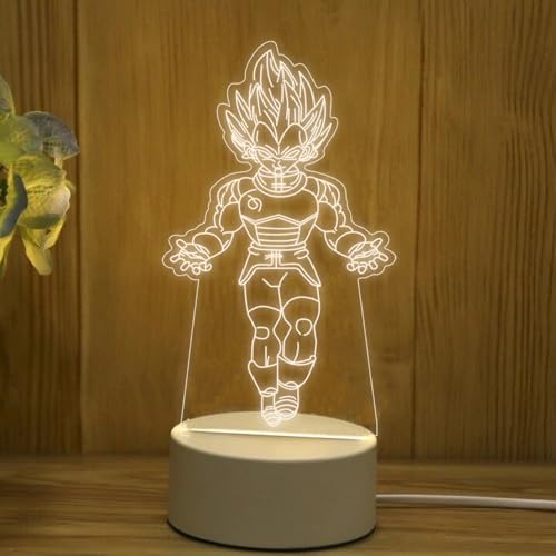 Image of Sifty Colection Anime 3D LED Illusion Night Lamp for Fans & Collectors - USB Powered Acrylic Desk Light for Bedroom, Gaming Setup & Gifts - Cool Anime Room Decor for Boys, Girls, Teens & Otakus