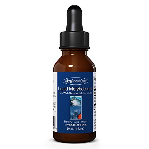 ARG Liquid Molybdenum - Trace Mineral Liquid Drops - Sulfur & Sulfite Metabolism Support - Customizable Dose Formula - Hypoallergenic - 200 Servings - 30 mL