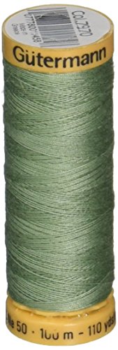 Gutermann Hilo de Algodón Natural 100m Verde Musgo Claro miniatura 1