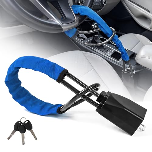 RASTP Car Steering Wheel Lock, Anti-Theft Device,Seat Belt Lock (Blue) by RASTP - Used condition - US$14.14