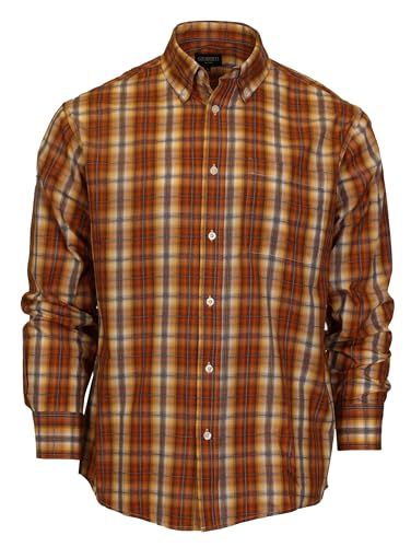 Gioberti Men's Long Sleeve Plaid Shirt