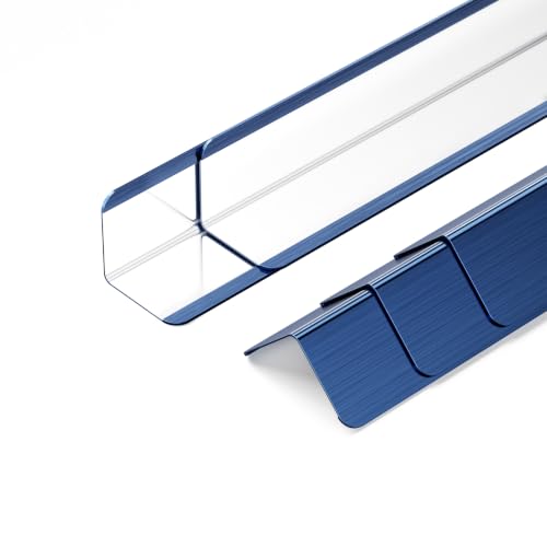 Image of 304 Stainless Steel Wall Corner Guards (5, Brushed Blue, 2x2x48 Inches)