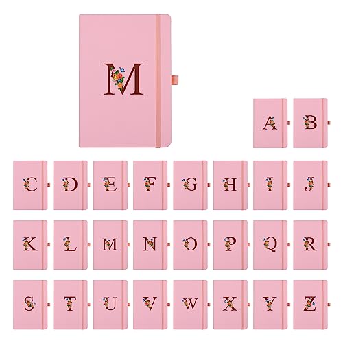 Carnet de notes de A à Z rose double face avec intercalaires de travail - 2