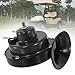XUANYUDG0769 Universal 12V HIGH Note Horn,Golf Cart Horn Kit with Adjustable Volume,Upgrade Waterproof Replacement Kit Fit for EZGO Club Car Yamaha, Compatible with Motorcycle,UTV,ATV,Boat,Black horn
