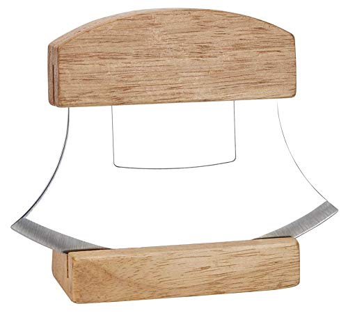 Ulu Knife with Wooden Stand
