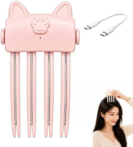 Wireless Heated Volumizing Root Lift Clip, 2 Heat Settings Portable Rechargeable Volumizing Styling Tool Flat Fine Hair Travel