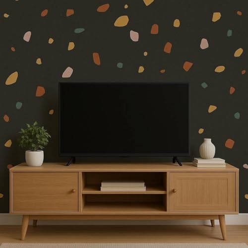 Image of KBR Self-Adhesive 3D PVC Wall Sticker - Waterproof & Oil-Resistant Kitchen Backsplash Wallpaper, Decorative Wall Covering for Home, Hotel, Bedroom, Living Room & Cafe (Black, 60cm x 200cm, 1 Piece)