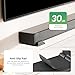 ELETIUO Soundbar Wall Mount Bracket for Samsung, LG, Sony, JBL, Vizio, Sonos and More, Depth Adjustable 3.5”-6.1”, Soundbar Shelf Under TV, Black