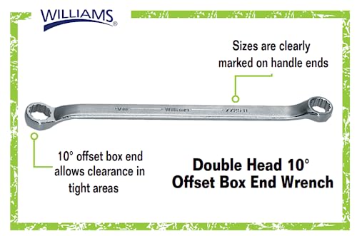 Williams BWM-1214 12 by 14 Millimeter Double Head 10-Degree Offset Box End Wrench by Williams - Image 3