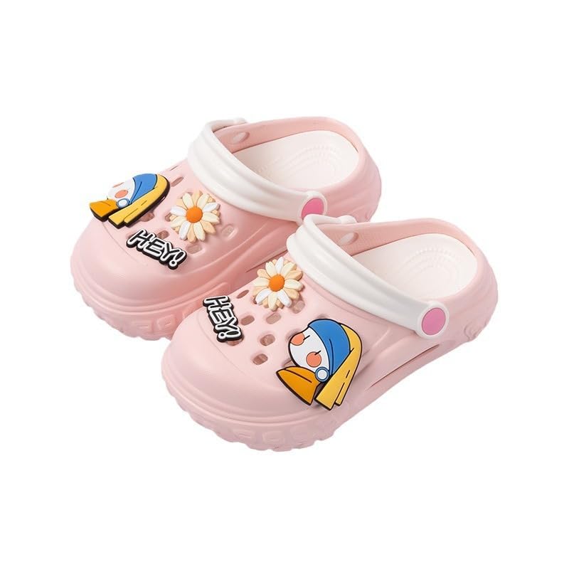 Generic Toddler Kids Mules Boys Girls Cute Garden Water Clogs Sandals Slip On Shoes Slipper Slides Lightweight Outdoor Summer Children Beach Pool Shoes for Baby Little Kids 4 Multi