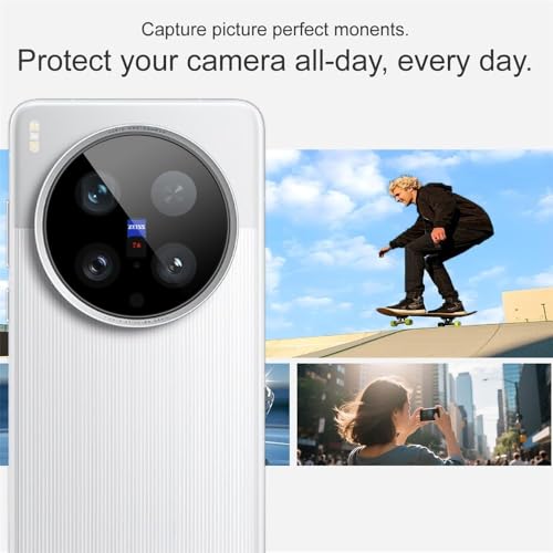 Image of HPTech Back Camera Lens Protector for Vivo X200 Ultra (1 Pack) | 9H Premium Tempered Glass | Ultra-Clear | Anti-Scratch | Easy Installation | Black