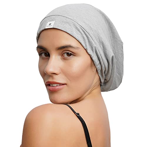 image for YANIBEST Silk Satin Bonnet Hair Wrap for Sleeping, Adjustable Slouchy 