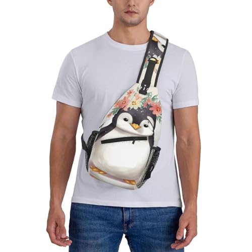 Mochila cruzada para hombre estilo sling negra miniatura 7