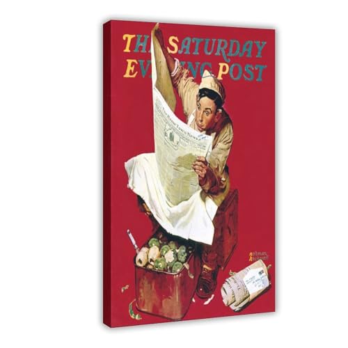 Toile Willie Gillis Norman Rockwell art vintage nostalgie