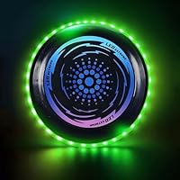 YeahBoom Leuchtende Frisbee Scheibe,Ultimate Frisbee Led,Led Frisbe Leuchtend,Leuchtende Ultimate Frisbee,Flugscheibe mit 42 LED Lichter,für Kinder Erwachsene Rasenstrand im Freiene
