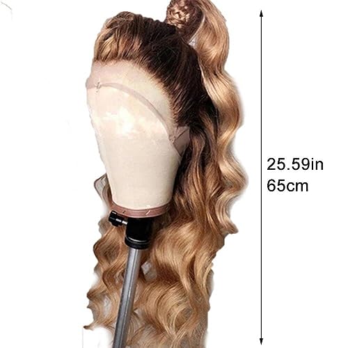 Perruque Body Wave Lace Front en cheveux humains mèche brésilienne dégradé - 5