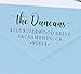 The Duncans Personalized Self-Inking Address Stamp | Envelope Return Address Stamp for Couples and Families | Custom Rubber Address Stamp (1, Xtra Wide)