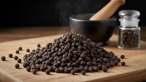 Image of Product image Parshutara Farm Fresh Whole Black Pepper 200g | Kali Mirch | Premium Garam Masala Spice for Cooking