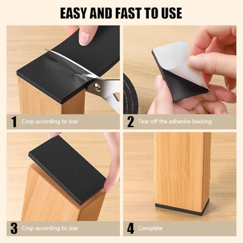 Image of HASTHIP EVA Furniture Pads 13ft X 0.78 in Strip Self Adhesive Furniture