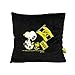 Borussia Dortmund, Oreiller en peluche Snoopy, noir-jaune, 38x38