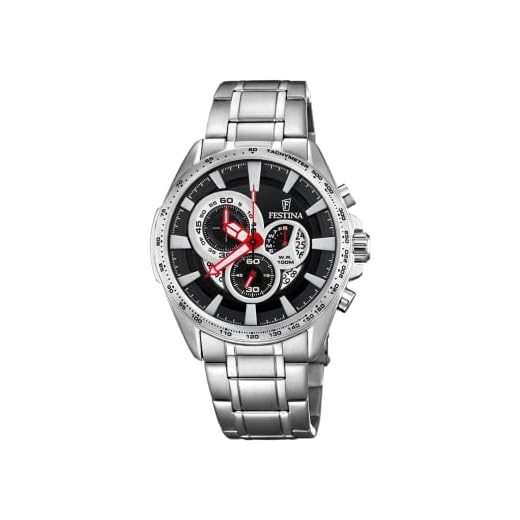Reloj FESTINA Para Hombre F6864/5 Outlet Caja de Acero inoxidable 316l Gris plata Correa de Acero inoxidable 316l Gris plata