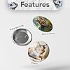 Design Your Own Personalised Pin Badge - 1pc Customize with Your Photo, Text, or Logo | 44mm (Metal Backing) - Handcrafted in the UK #2