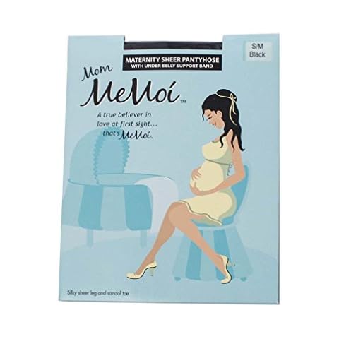 MeMoi Sheer Maternity Pantyhose Nude Medium/Large Cover