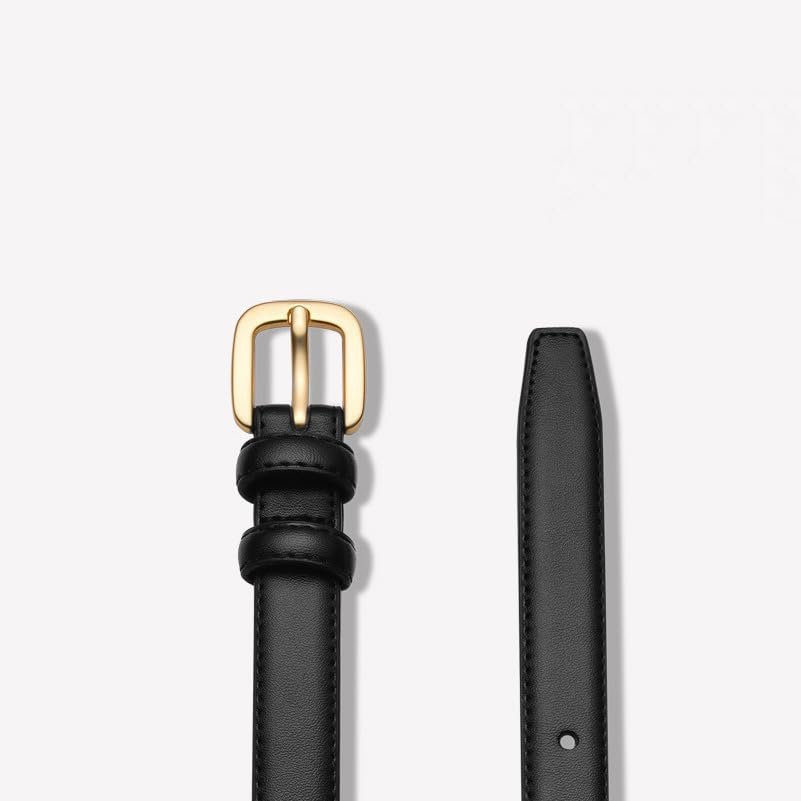 Leather Belts for Women, Black Women Leather Belt for Jeans, Fashion Gift for Birthday Christmas Mother's Day3