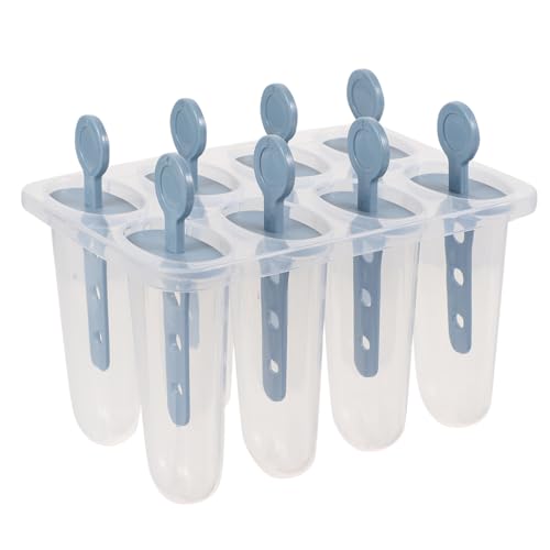 TOGEVAL Molde para Paletas de Hielo Reutilizable de PP Alimenticio Molde para Helados DIY Fácil de Limpiar y Manejar para Agua Leche y Frutas Regalo para de Helados