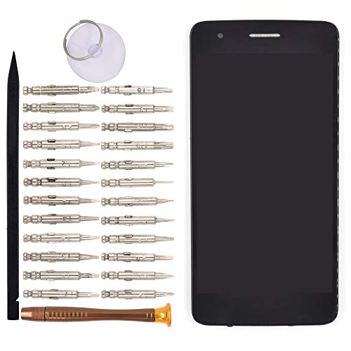 Image of LCD Digitizer Assembly with Front Housing for LG K8 2017 US215 M200N(Black)