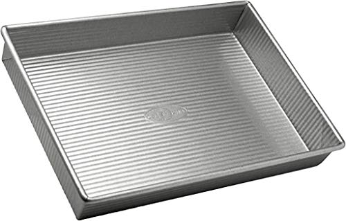 Comparison: Best Pan For Focaccia 2 USA Pan Bakeware Rectangular Cake Baking Pan, 9 x 13 inch, Nonstick & Quick Release Coating, Aluminized Steel