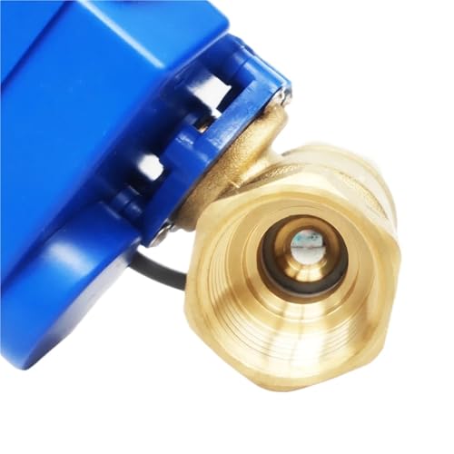 Válvula de esfera motorizada de 12VDC y 2 vías DN15 con rosca hembra de 1/2 6